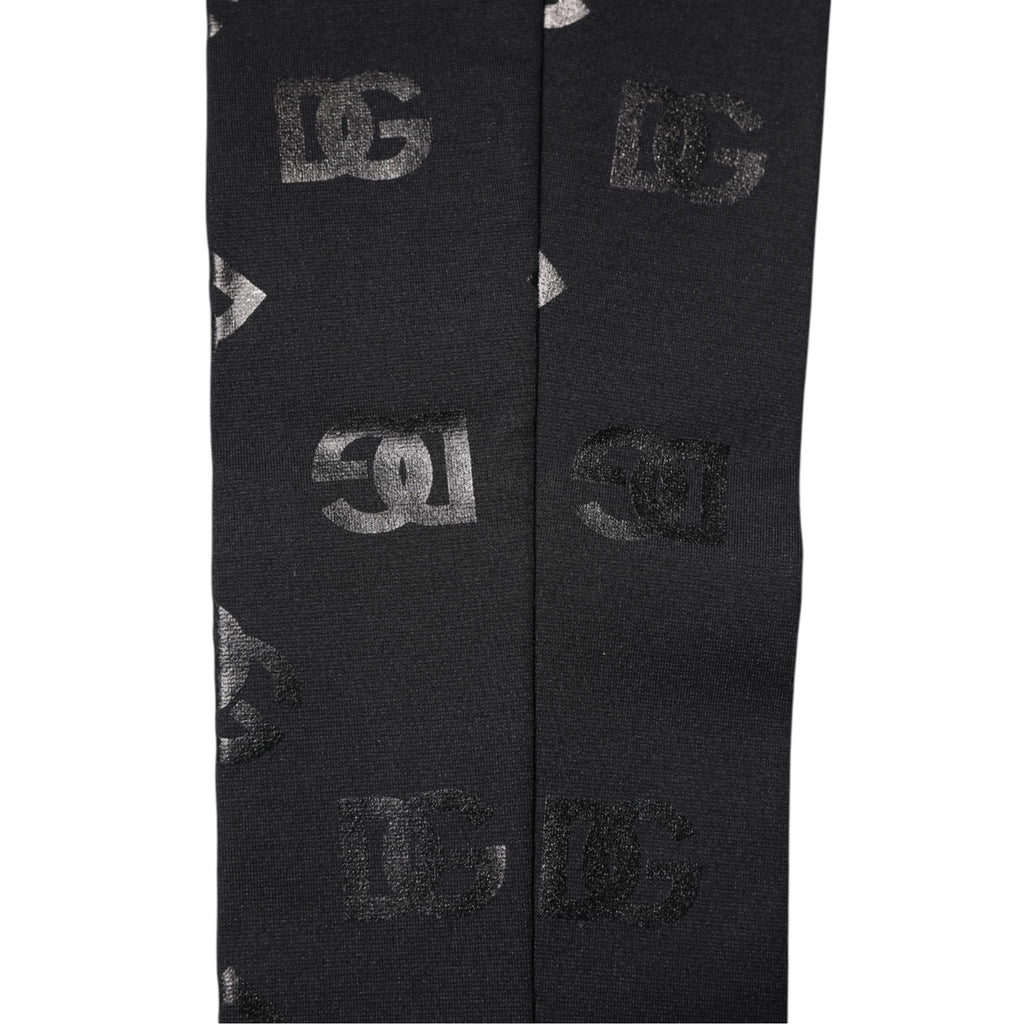 Manches en laine extensible à monogramme DG Logo noires