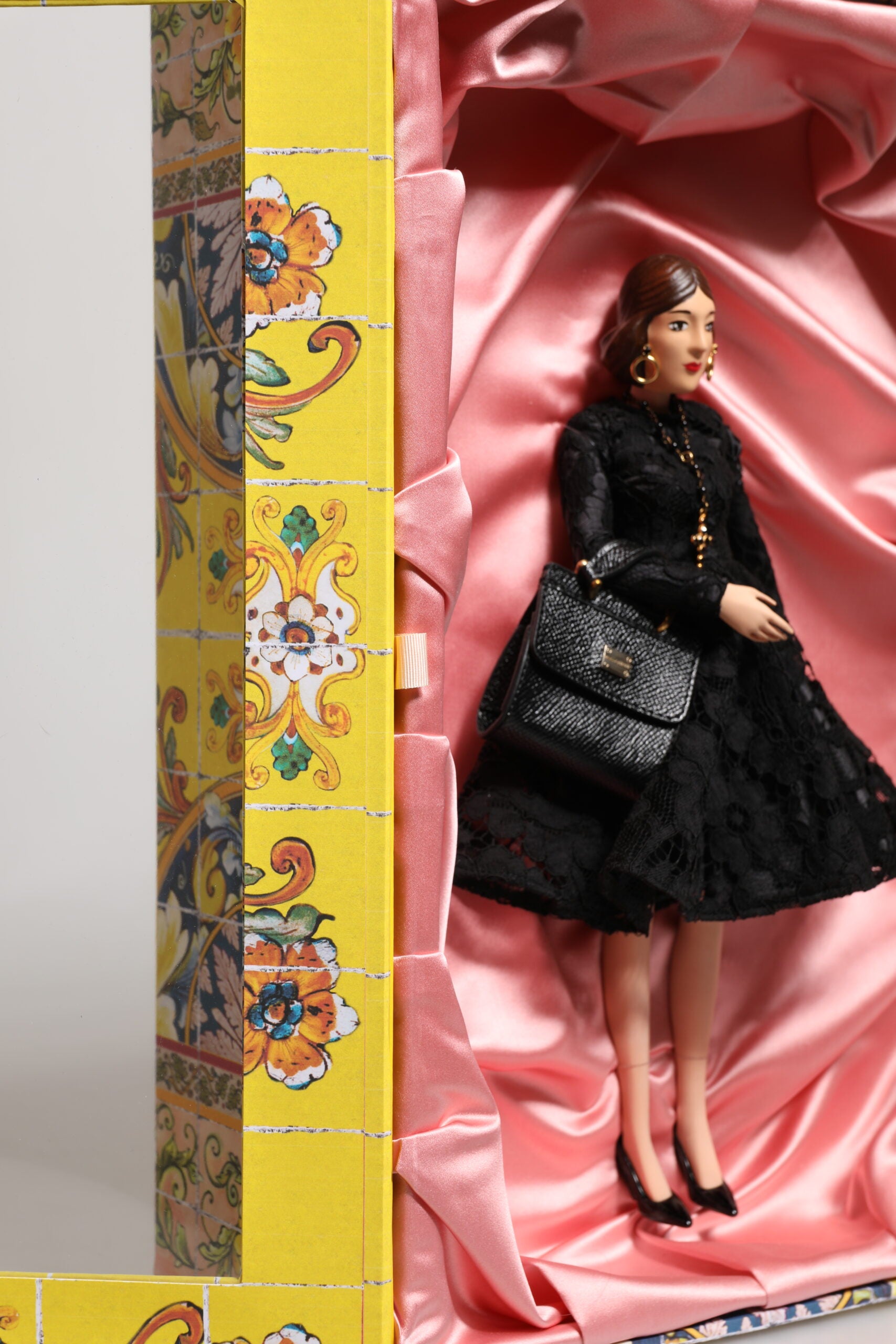 Black Dress Ceramic Porcelain Fashion Leather Sicily Dolls