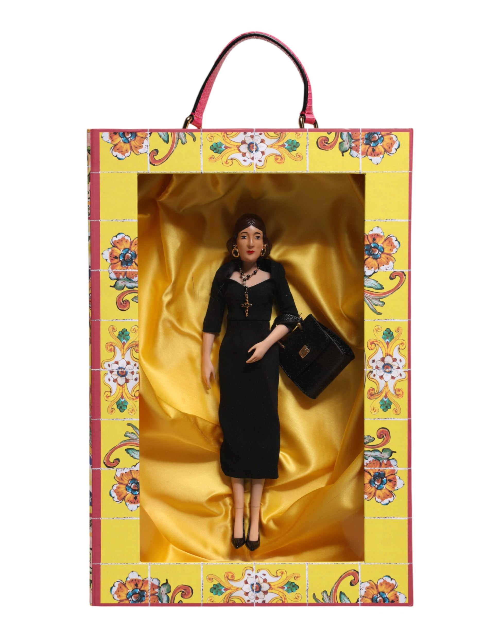 Black Dress Ceramic Porcelain Fashion Leather Sicily Dolls