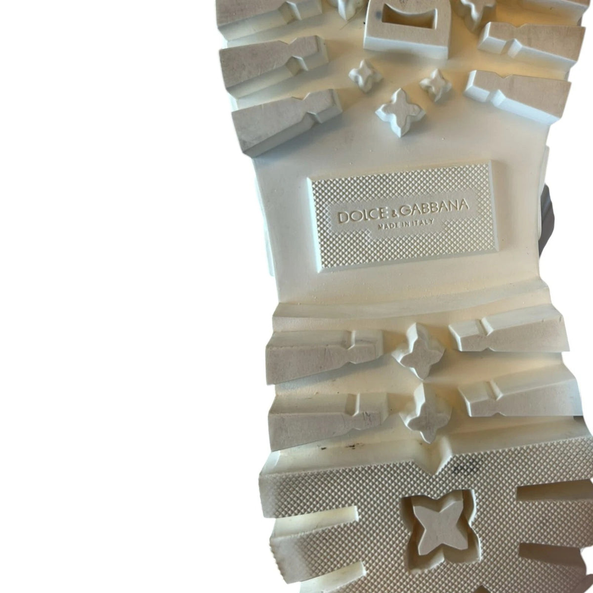 Bottes de cheville en cuir blanc avec logo en caoutchouc