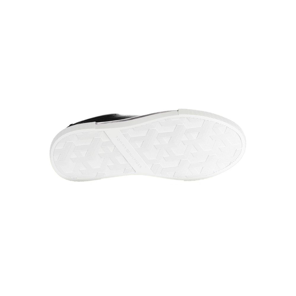 Black Leather Women's Sneaker