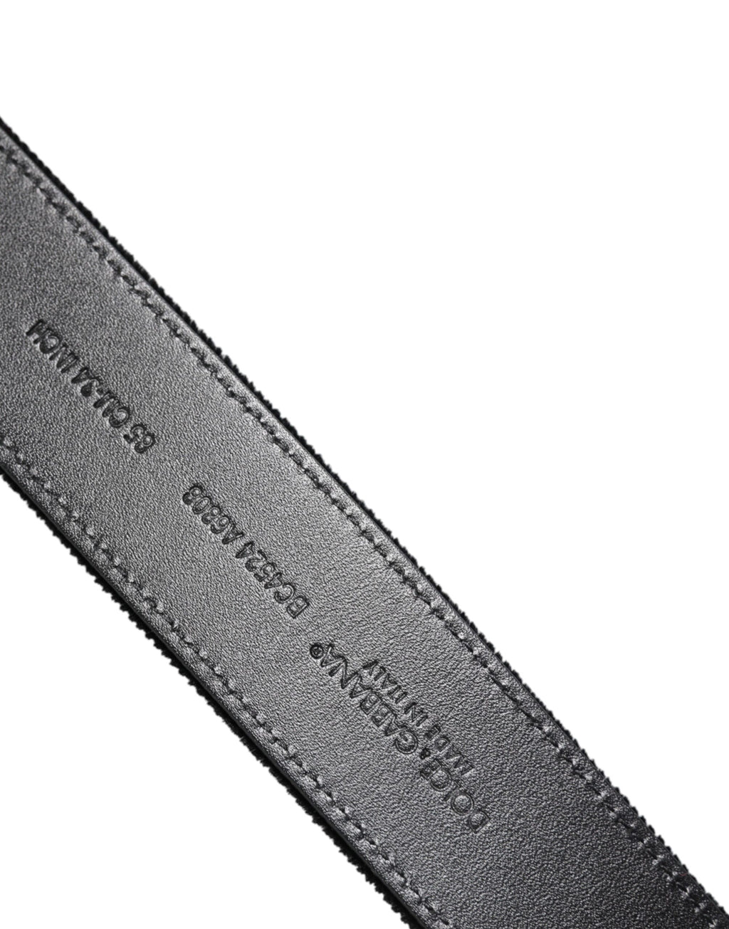 Ceinture en coton noir avec boucle en métal argenté