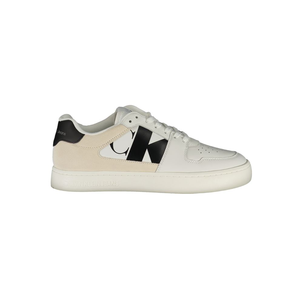 Bianco Polyurethane Men Sneaker
