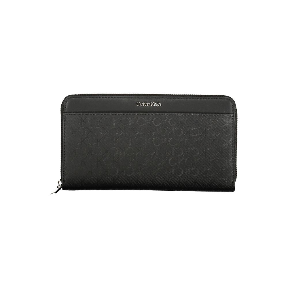 Black Polyester Women Wallet