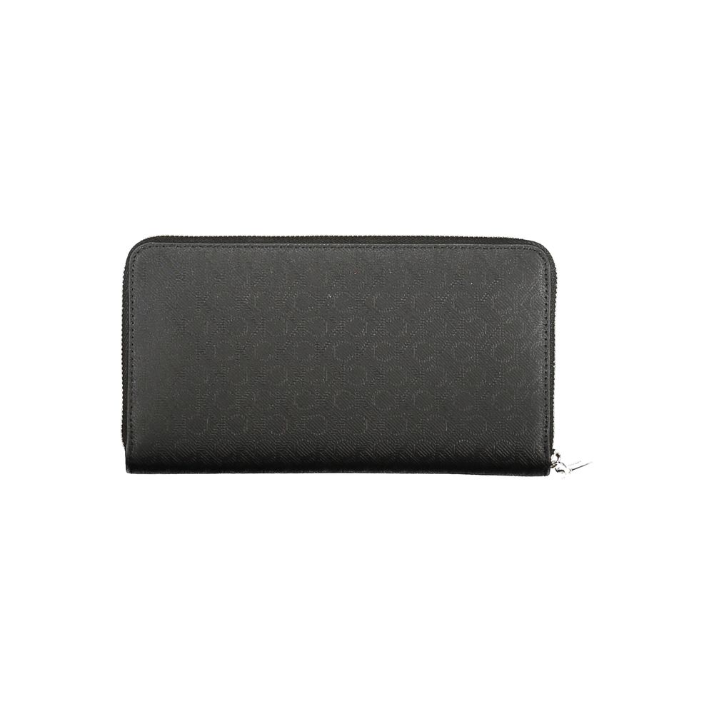 Black Polyester Women Wallet