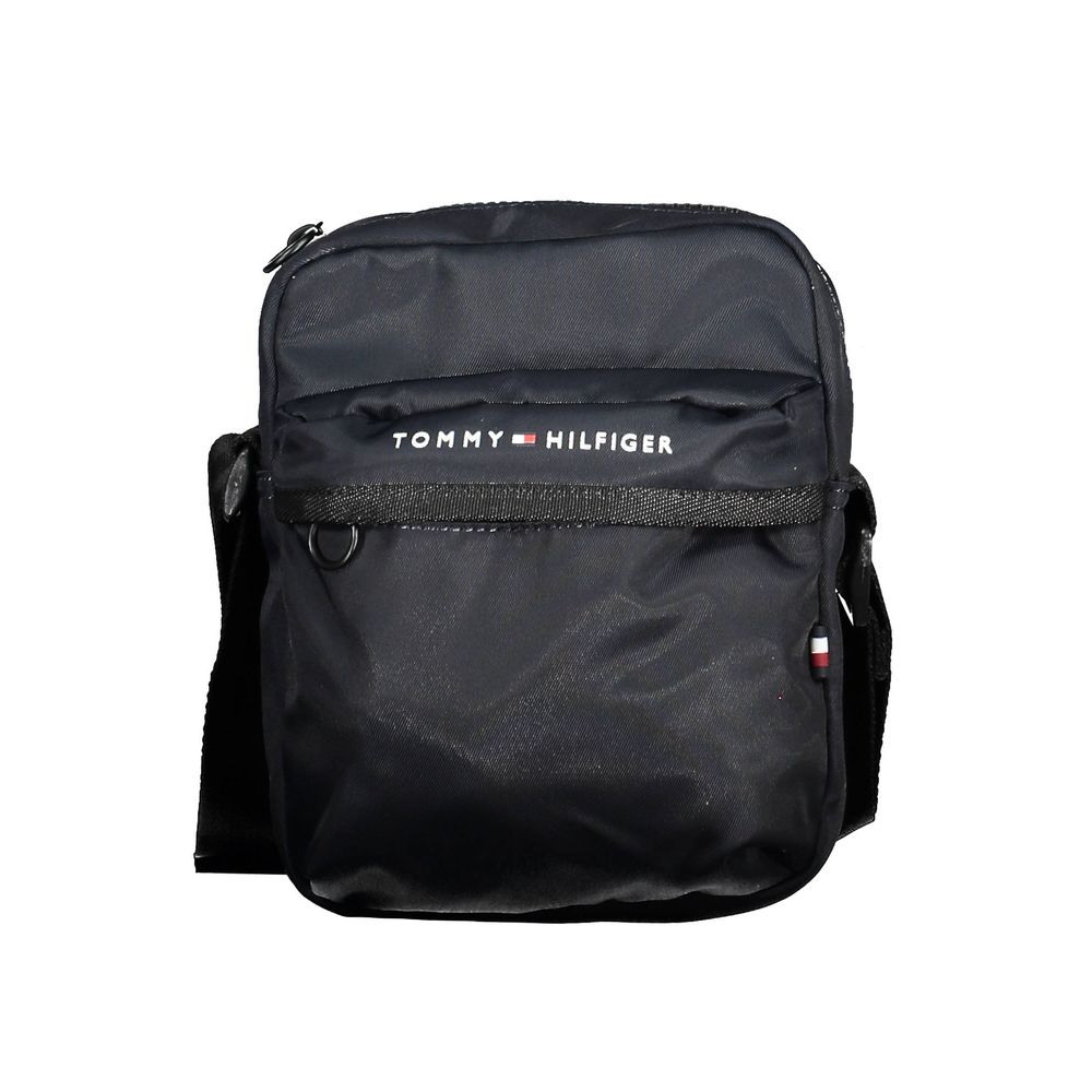 Blue Polyester Men's Shoulder Bag