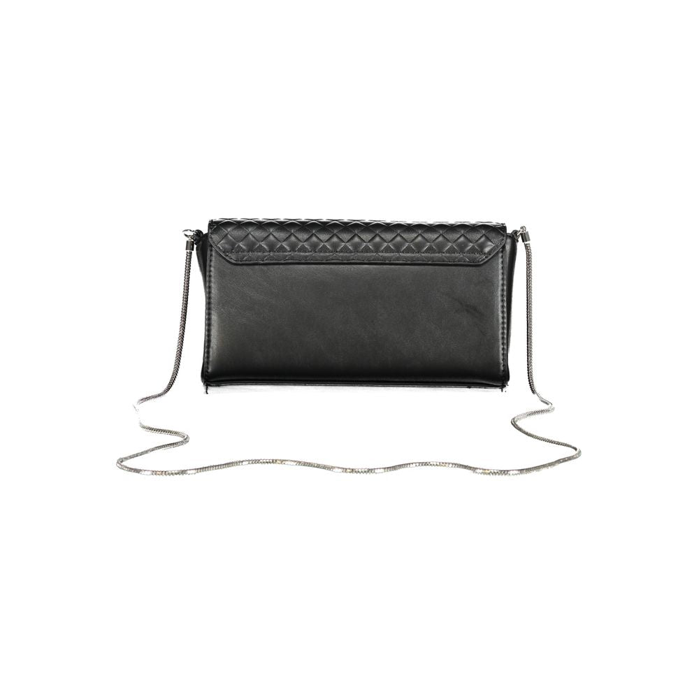 "Black Polyester Women Shoulder Bag"