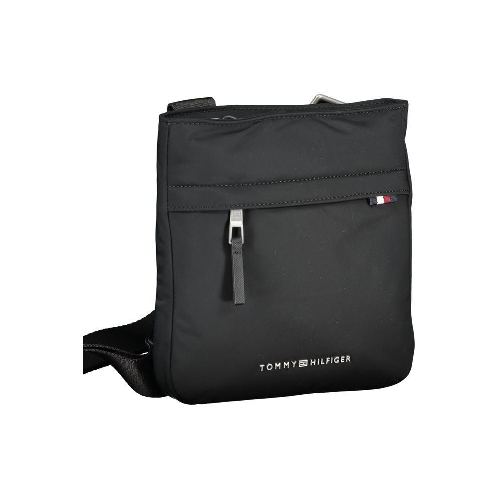 Black Polyurethane Women Shoulder Bag