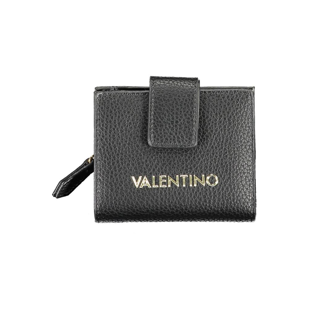 Black Polyurethane Women's Wallet