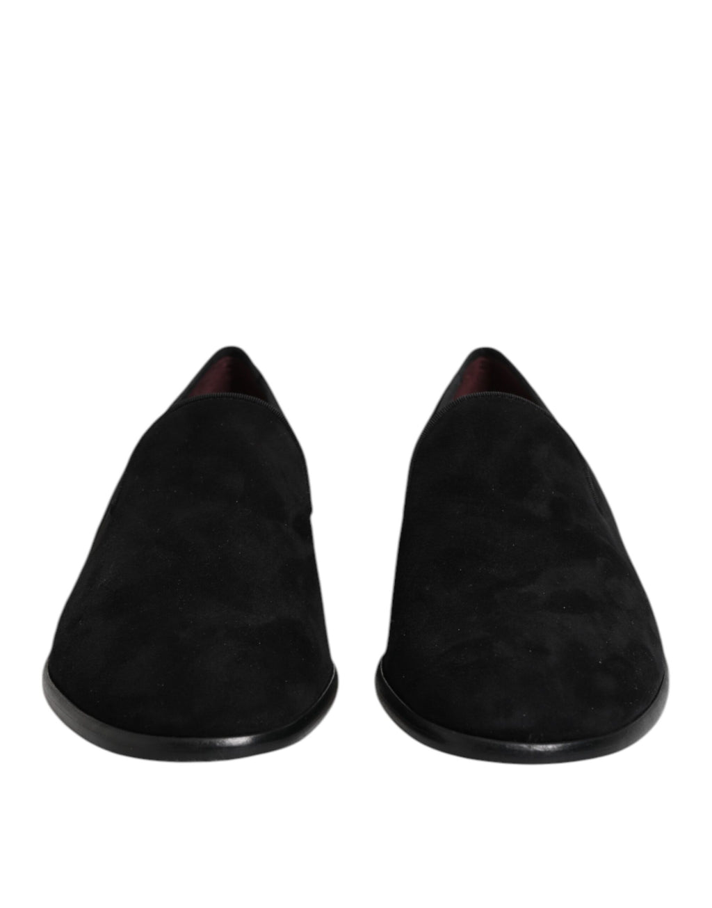 Chaussures habillées noires en daim à enfiler
