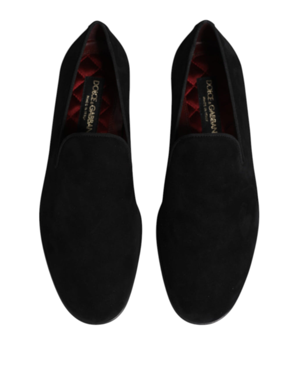 Chaussures habillées noires en daim à enfiler