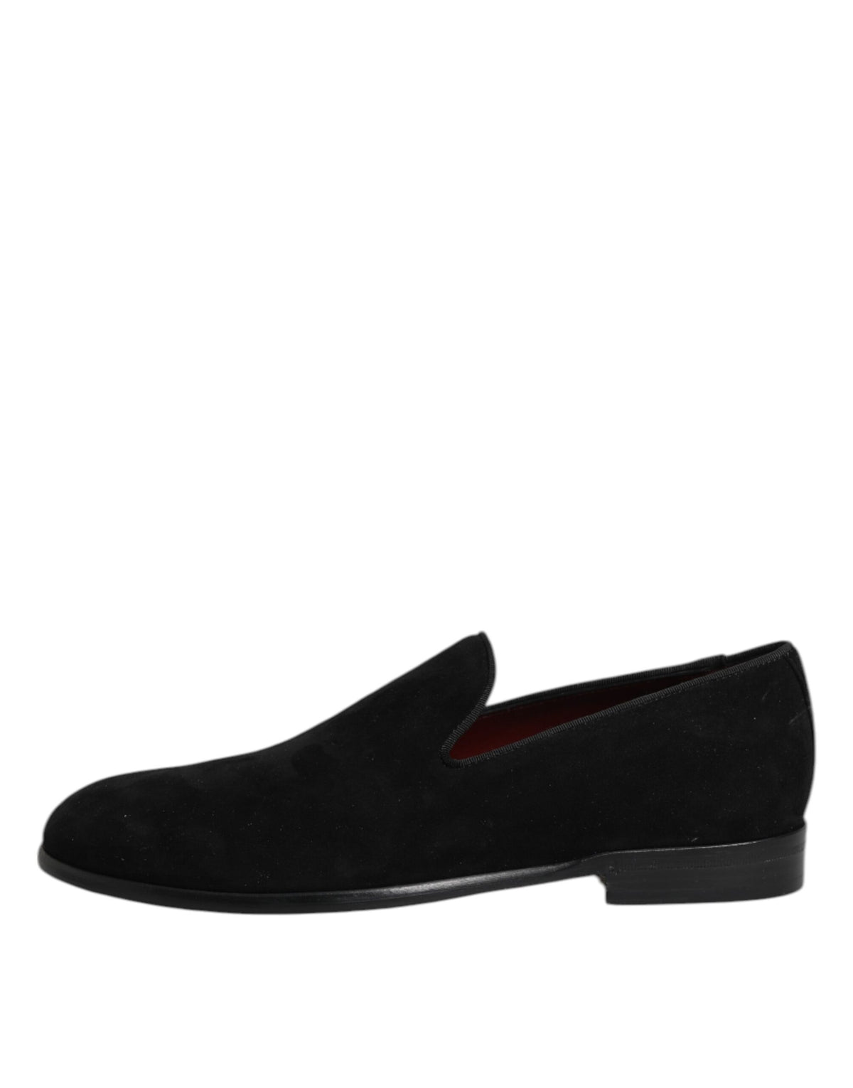 Chaussures habillées noires en daim à enfiler