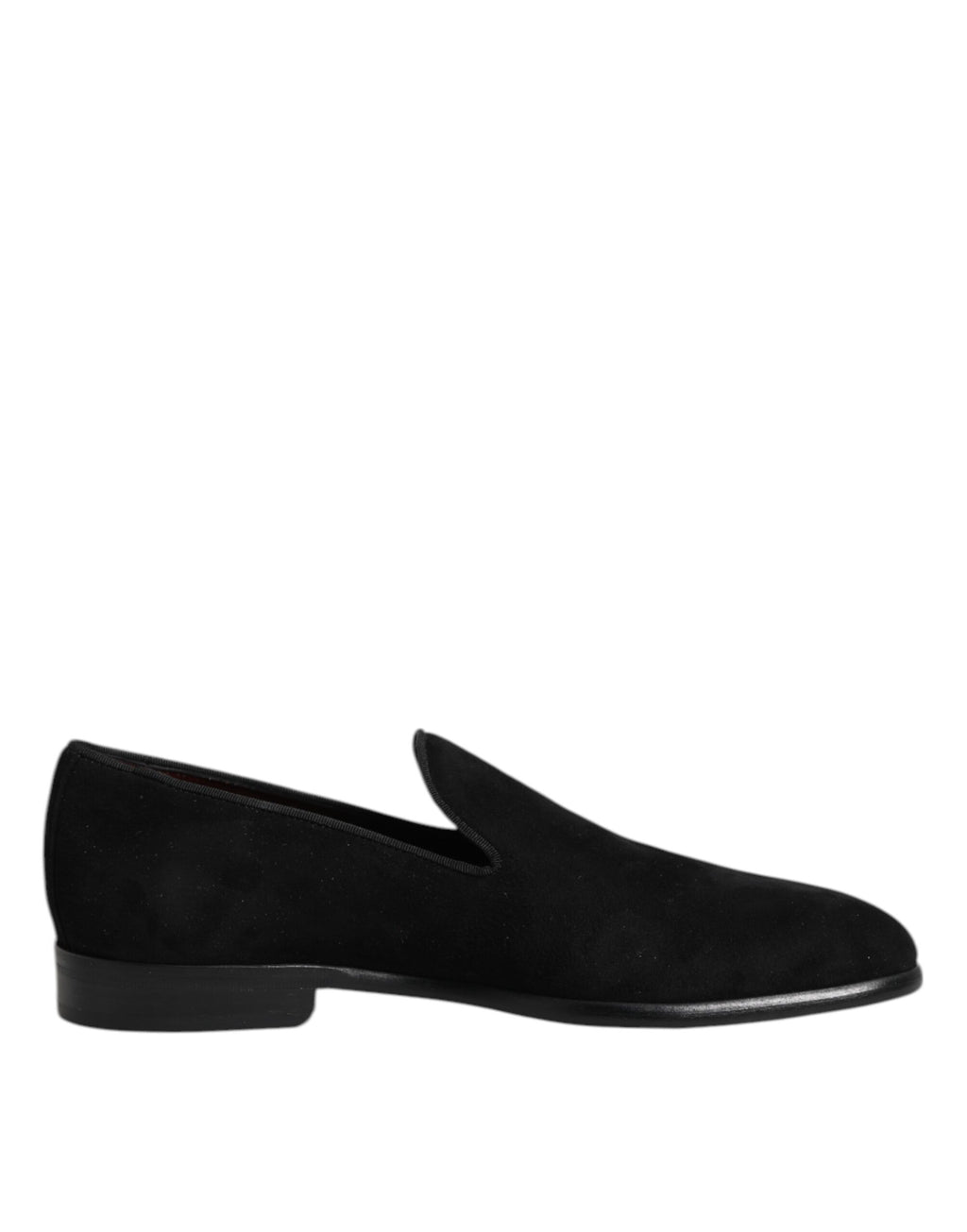 Chaussures habillées noires en daim à enfiler