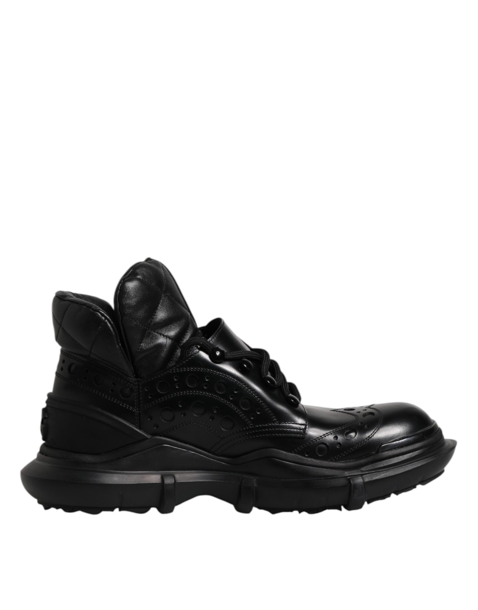 Bottes de cheville en cuir noir pour homme, style décontracté