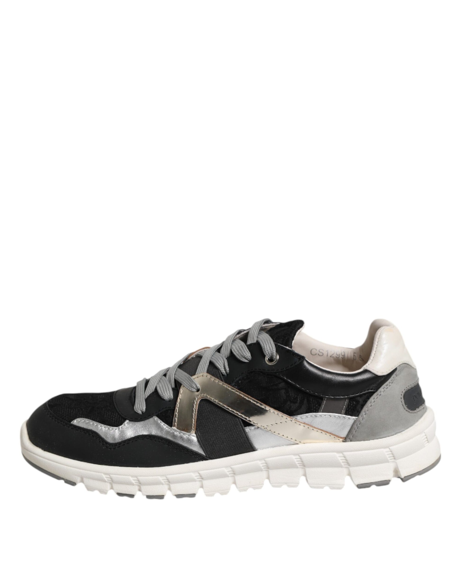 Chaussures de sport basses en cuir et daim multicolores