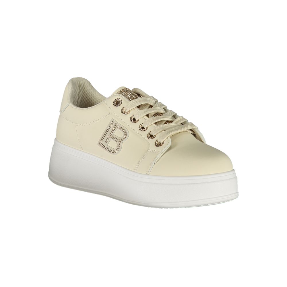 Beige Polyurethane Women Sneaker