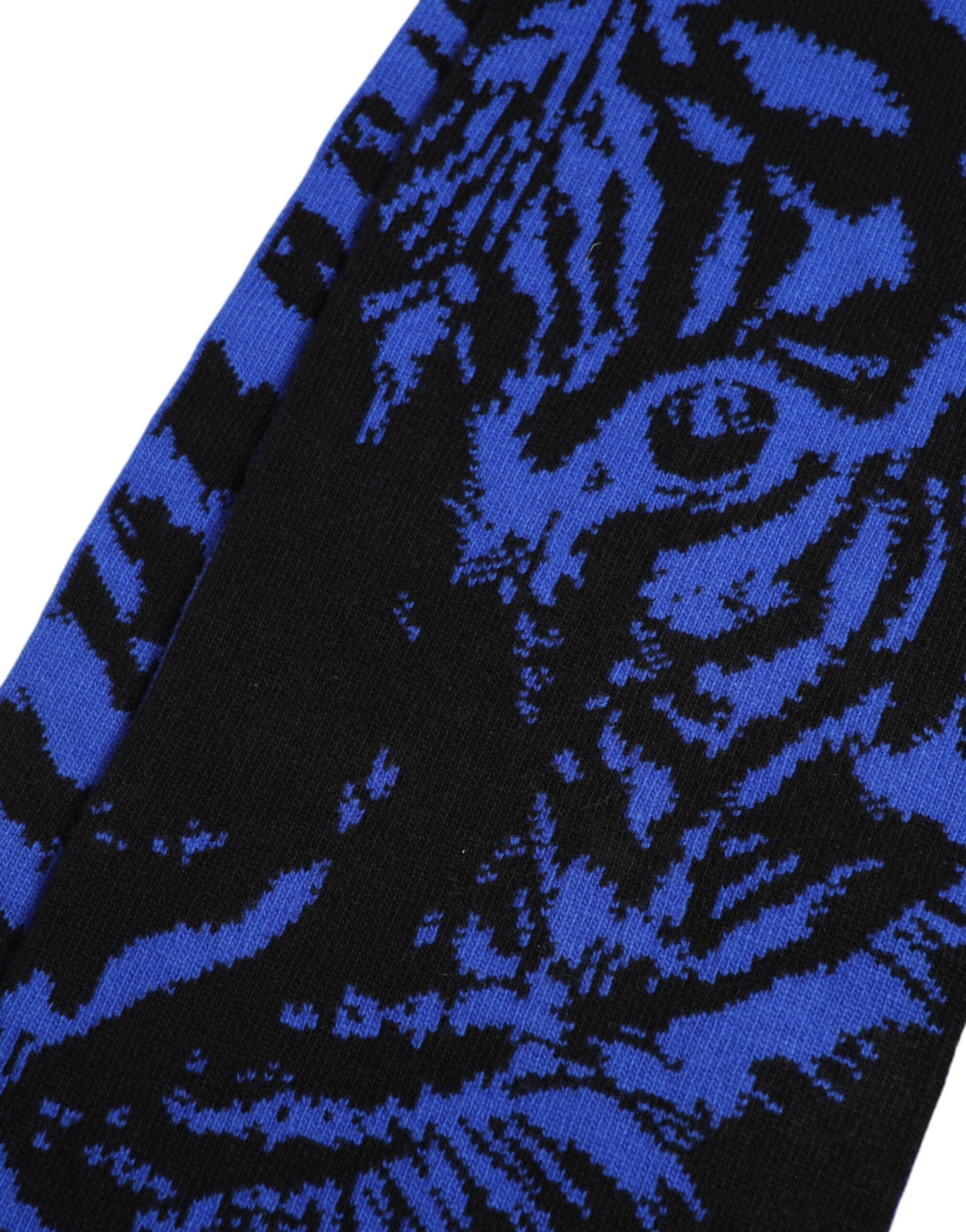 Blue Black Logo Neck Warmer Wrap Shawl Scarf