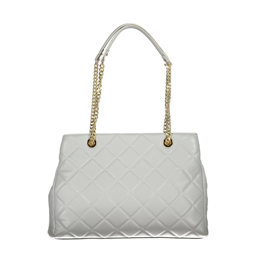 Gray Polyurethane Women's Bag