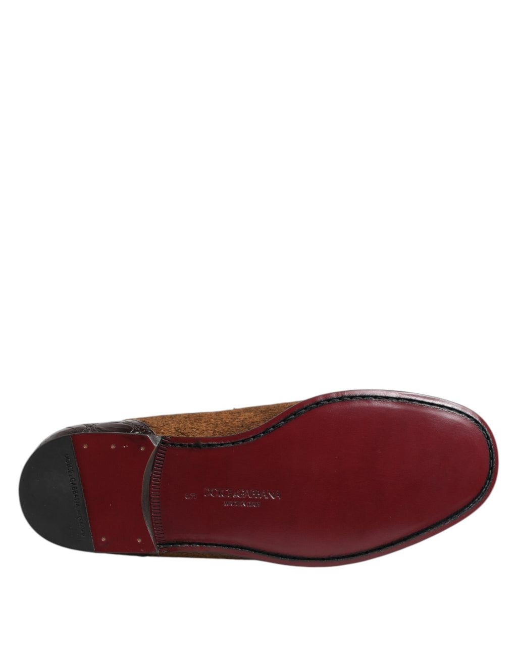 Chaussures habillées en cuir marron, mocassins à enfiler pour homme