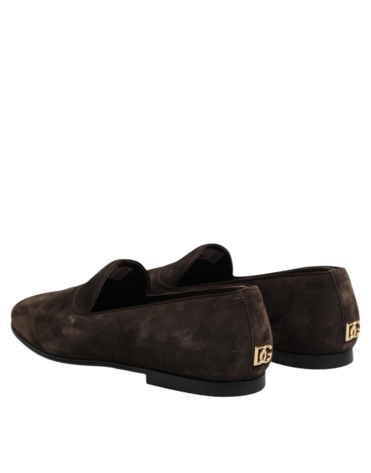 Brown Velvet Leather Slip On Loafers Shoes