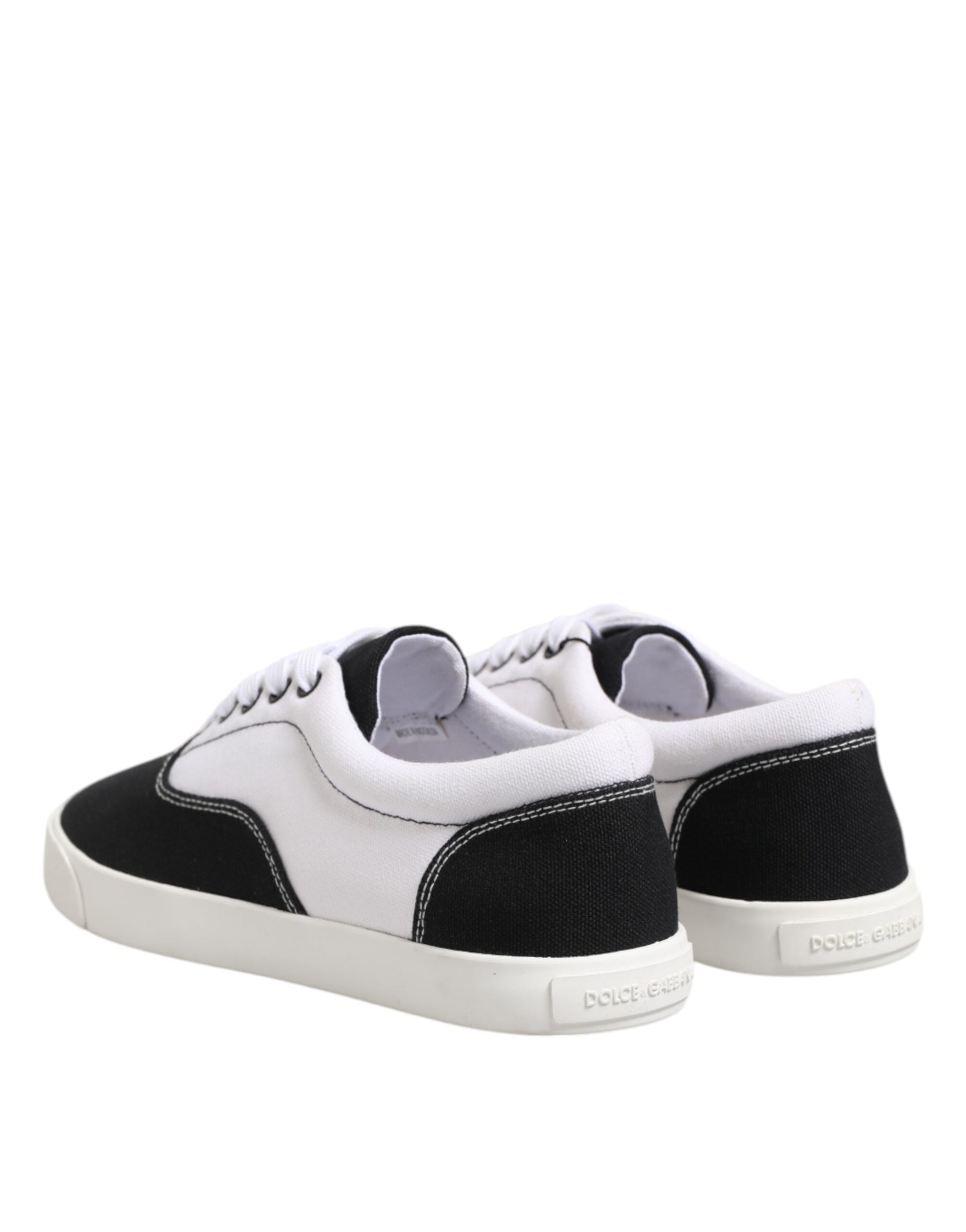 Black Cotton Canvas Lace Up Men Sneakers Shoes