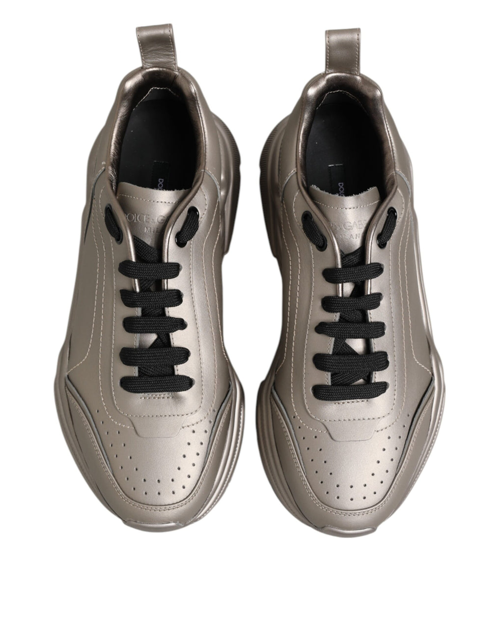 Sneakers en cuir DAYMASTER argentées pour homme