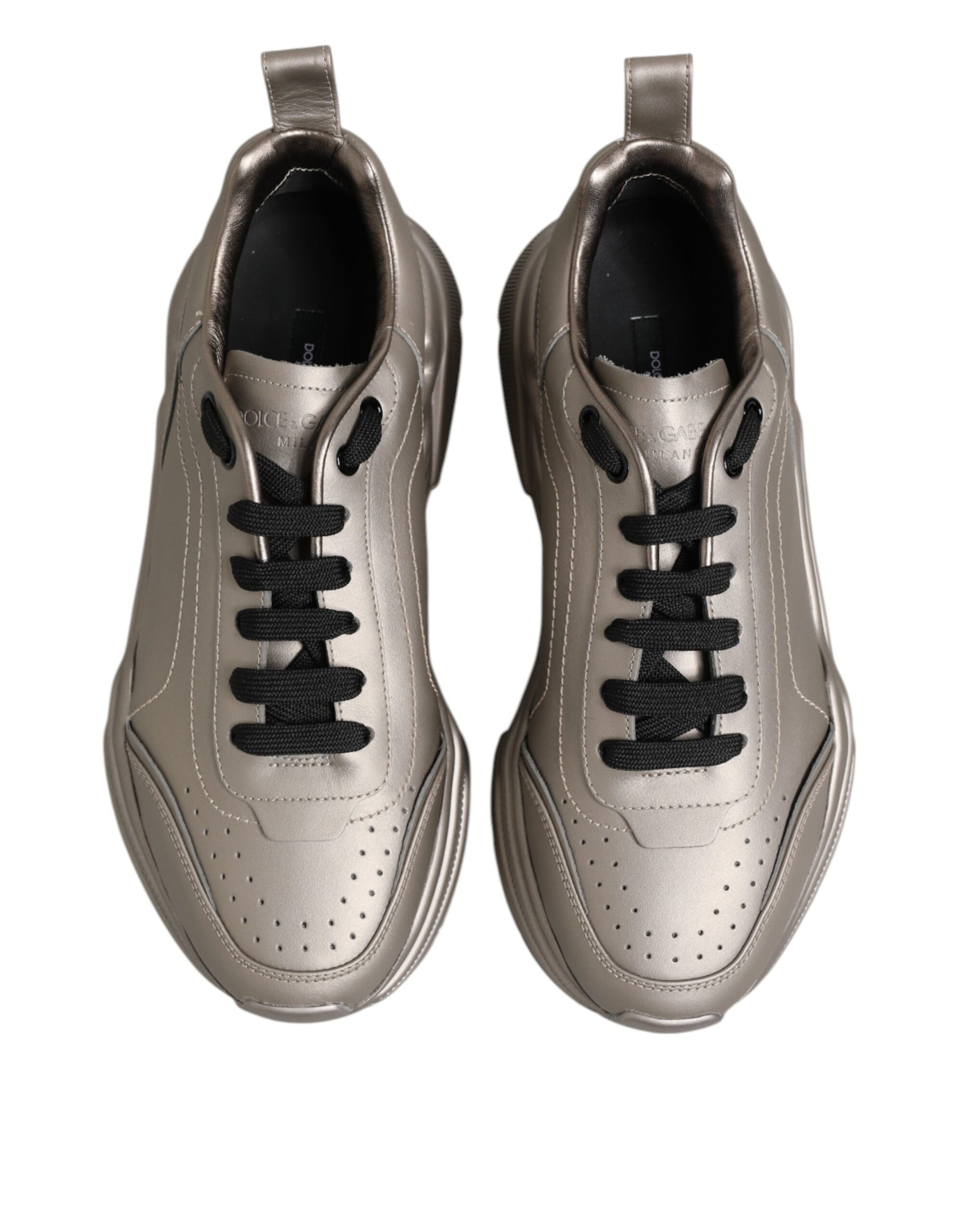 Sneakers en cuir DAYMASTER argentées pour homme