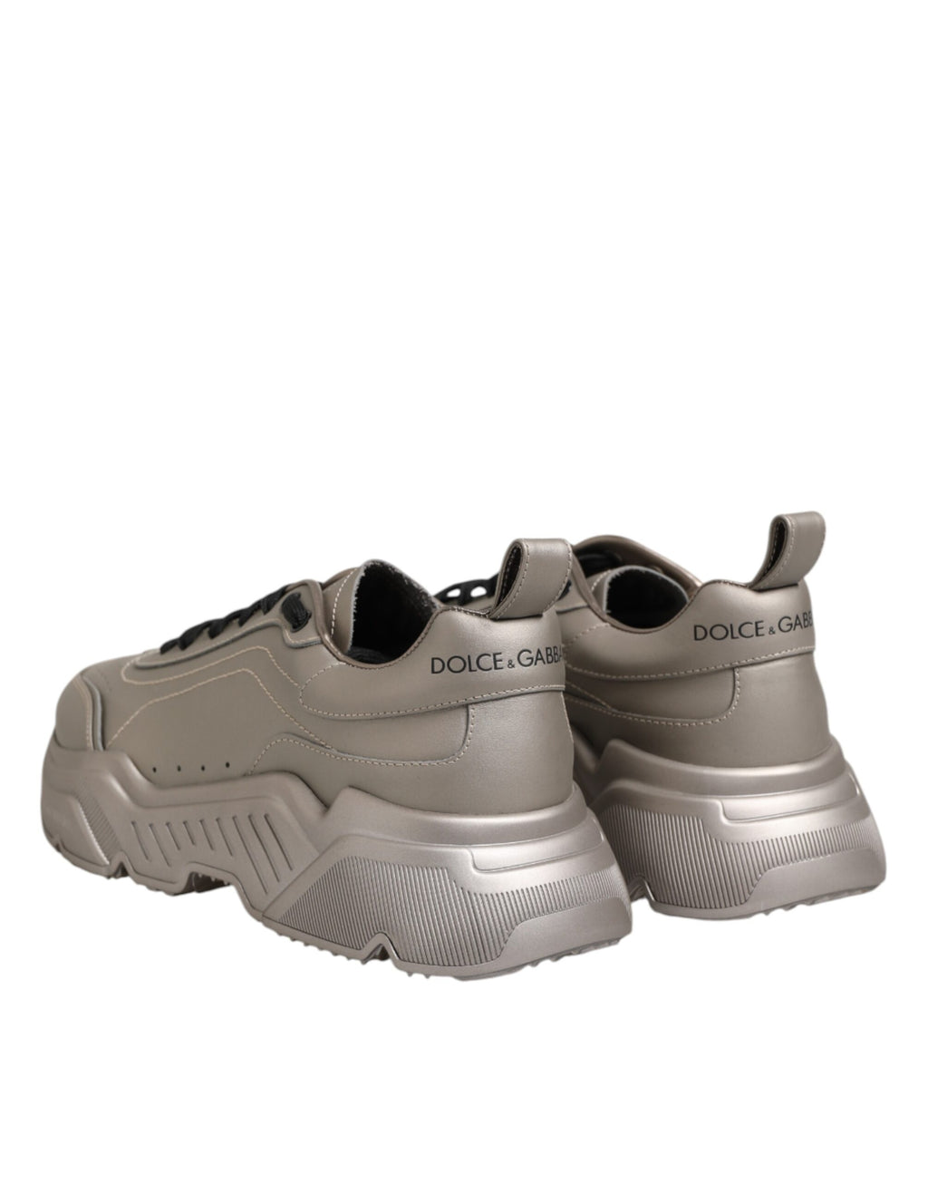 Sneakers en cuir DAYMASTER argentées pour homme