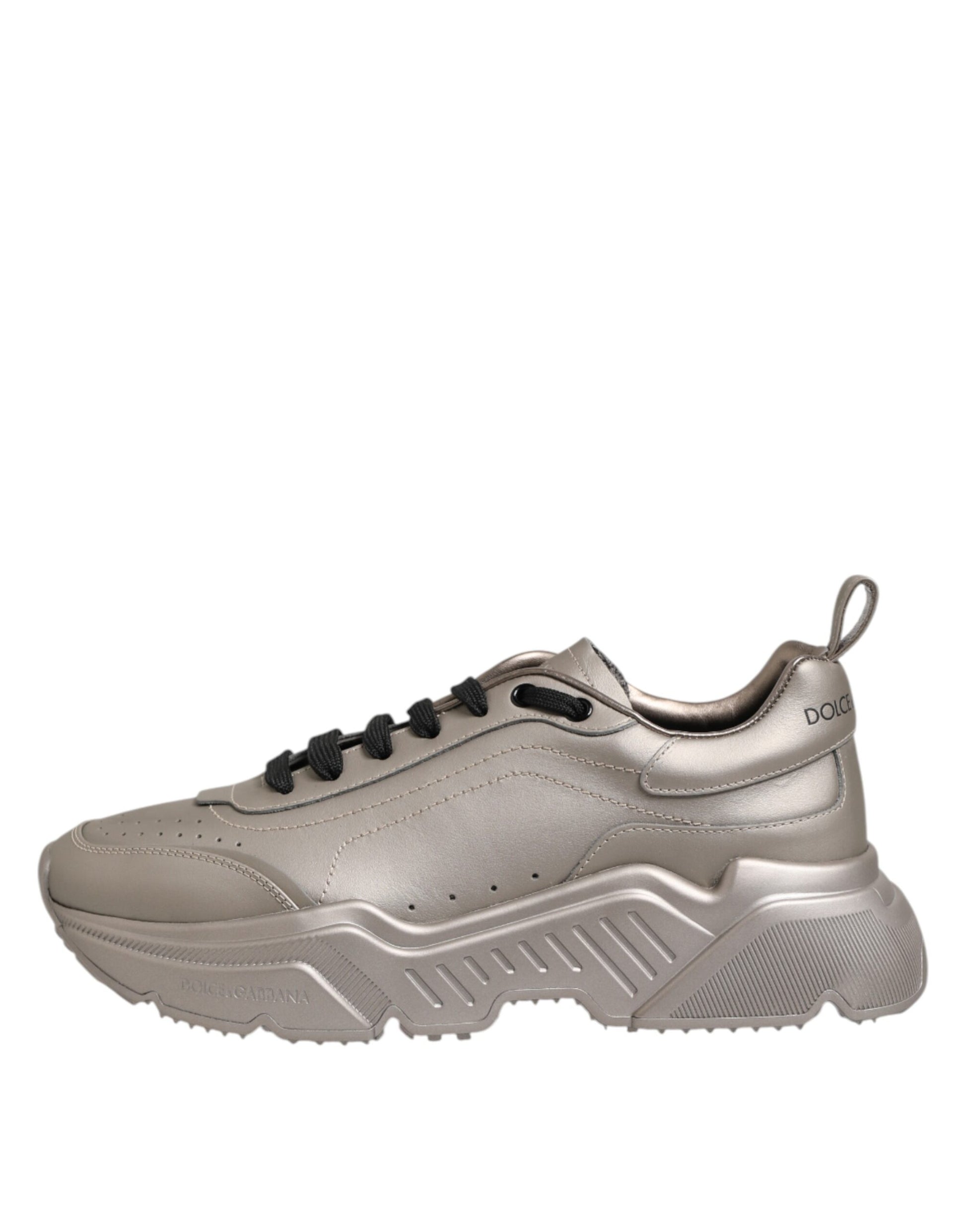 Sneakers en cuir DAYMASTER argentées pour homme