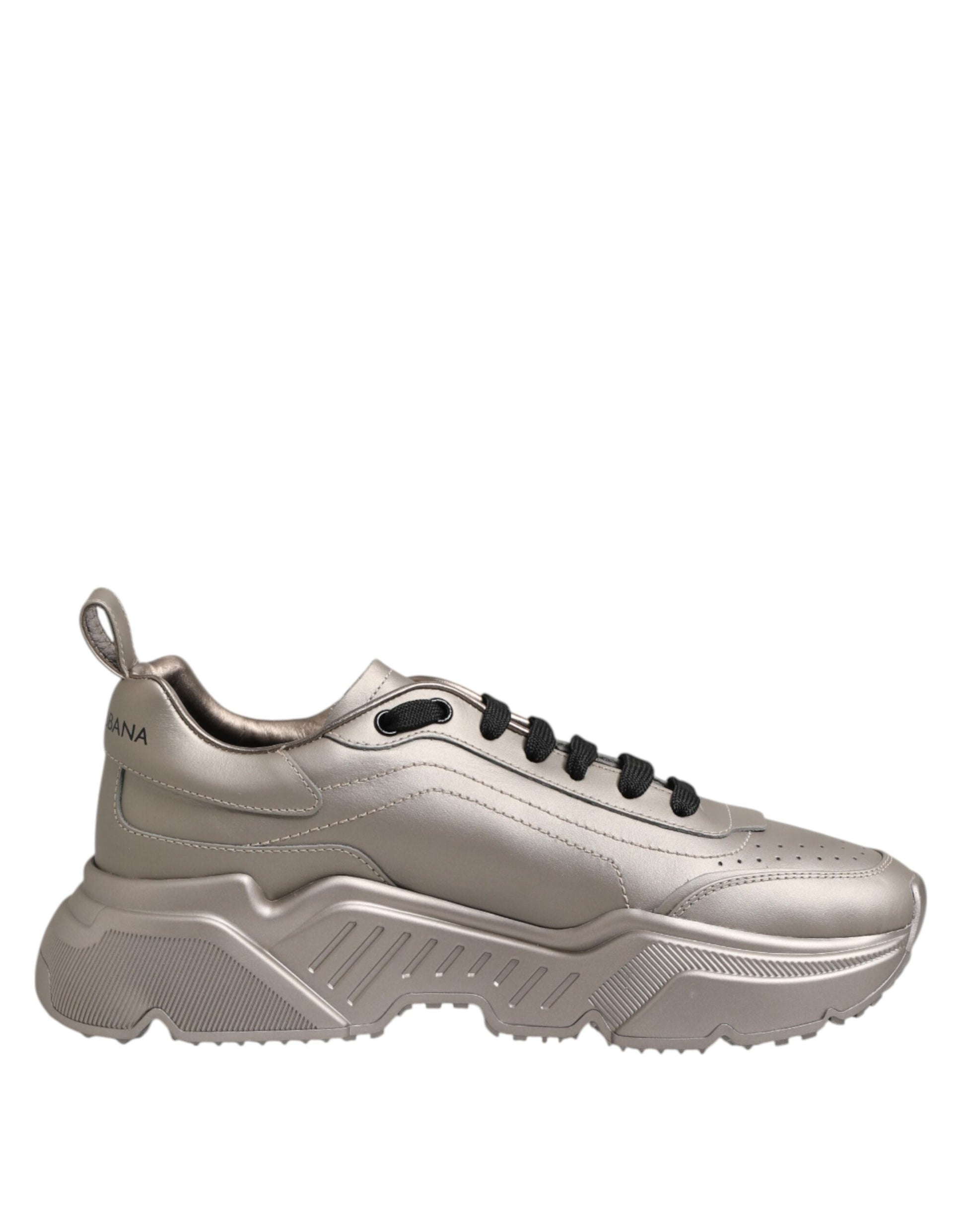 Sneakers en cuir DAYMASTER argentées pour homme
