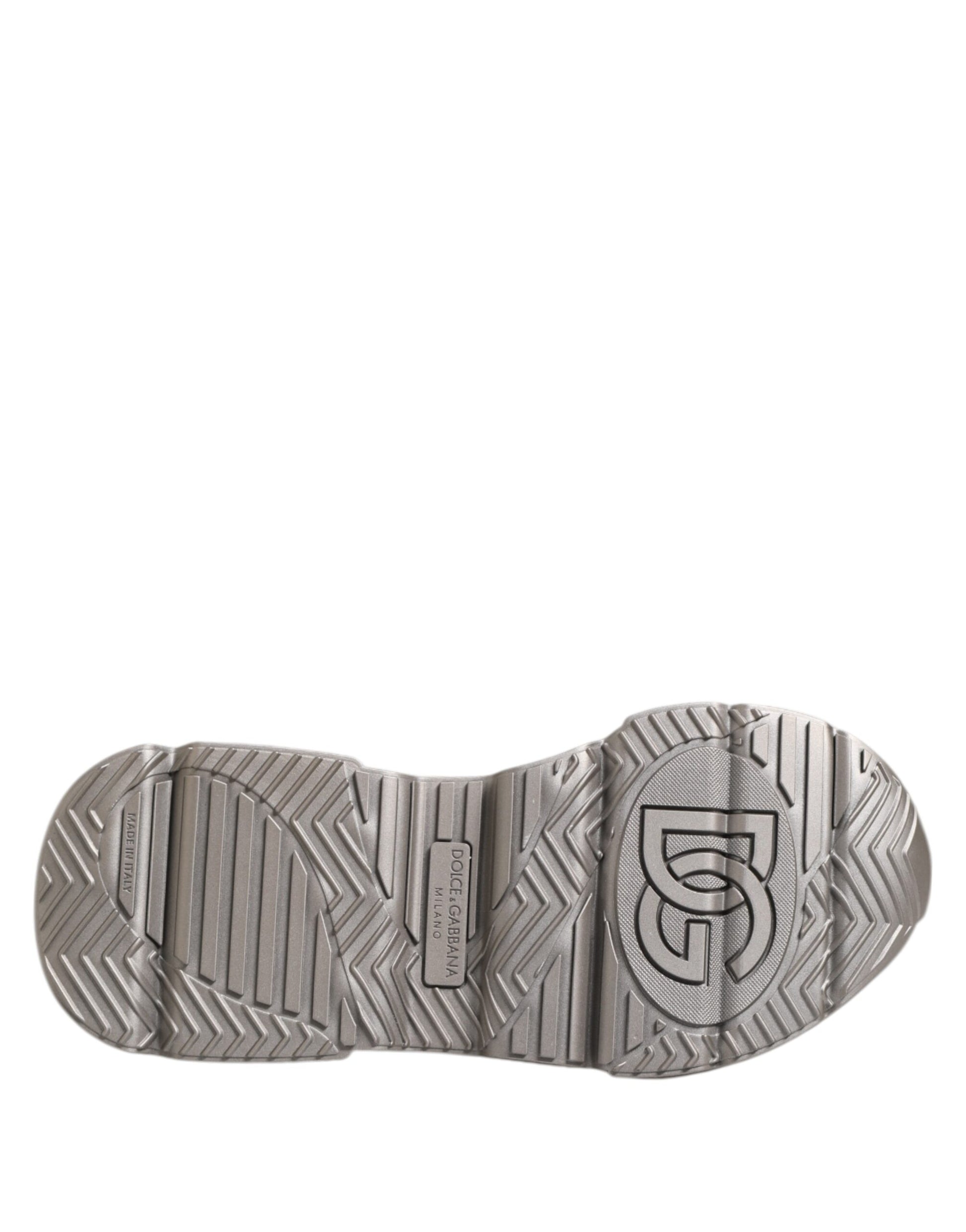 Sneakers en cuir DAYMASTER argentées pour homme