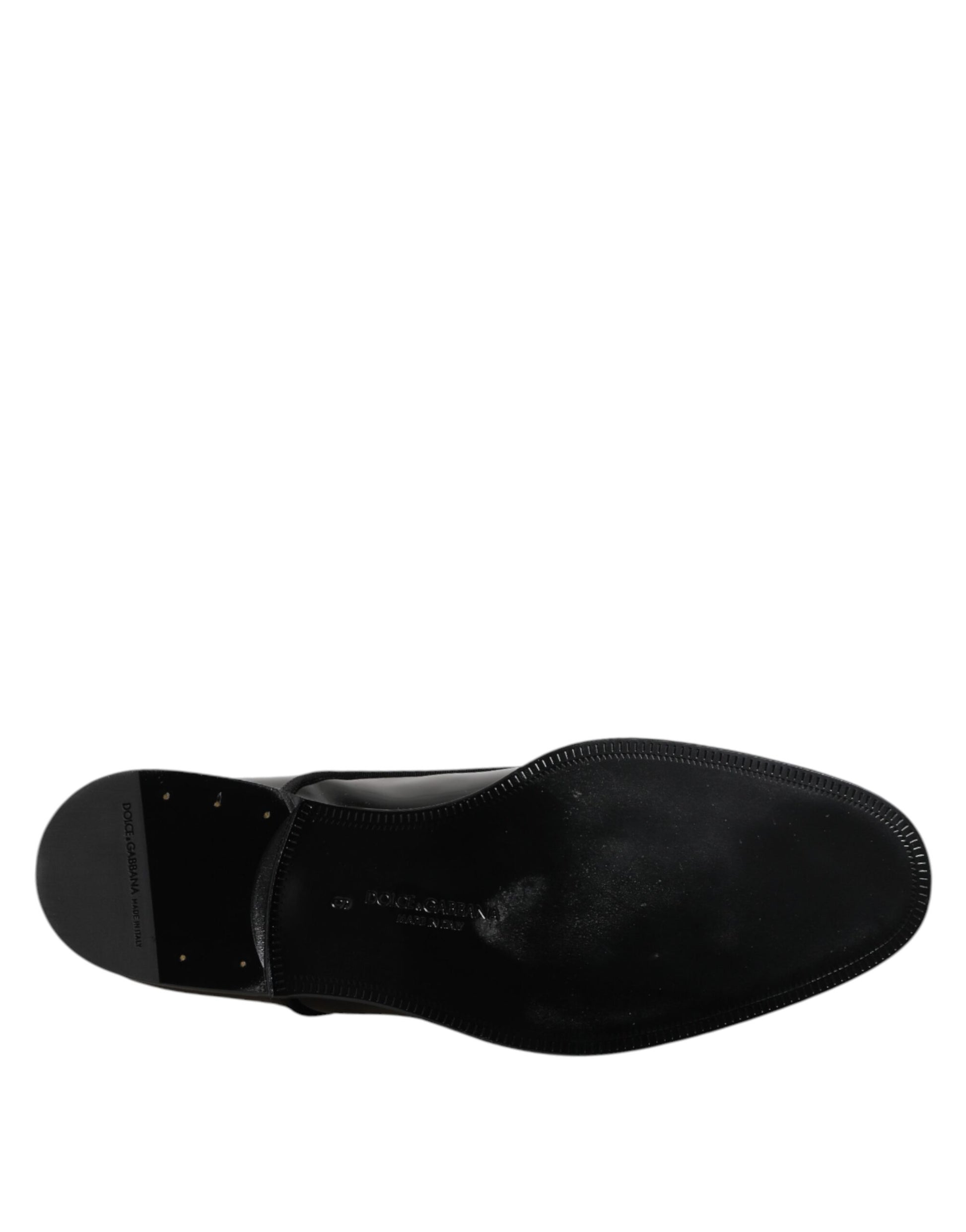Black Patent Leather Derby Formal Dress Shoes