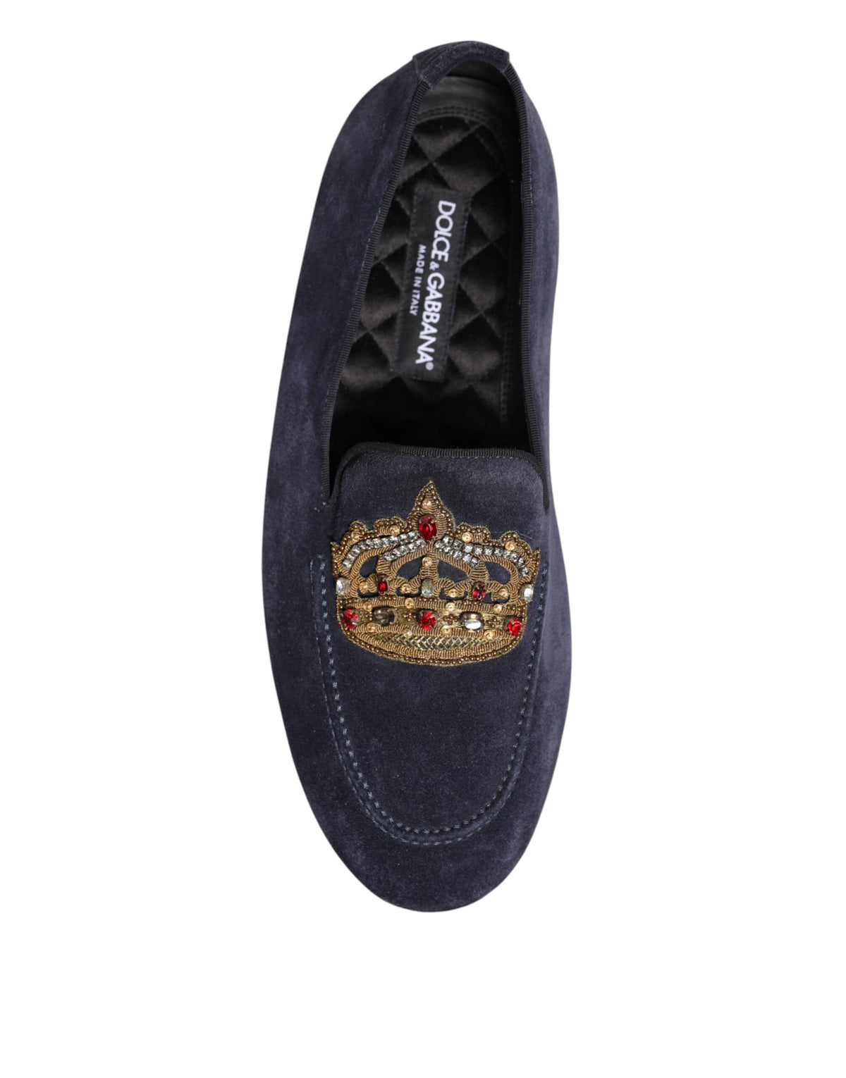 Boutures de cuir bleu daim avec cristaux, chaussures habillées.