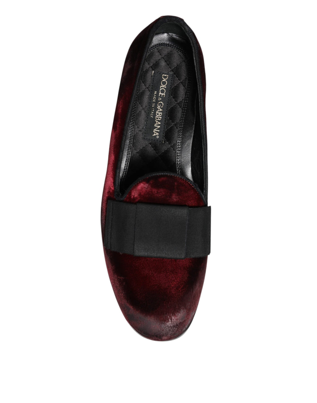 Chaussures habillées mocassins à enfiler pour homme en velours rouge