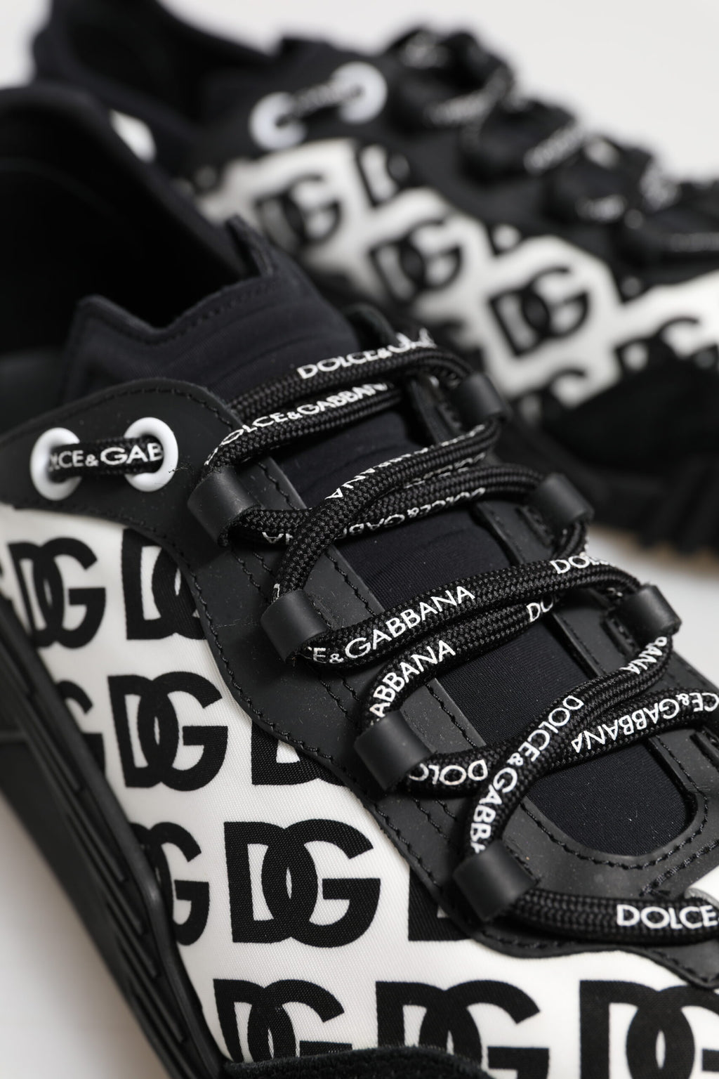 Black Logo Lace Up Low Top NS1 Sneakers Shoes