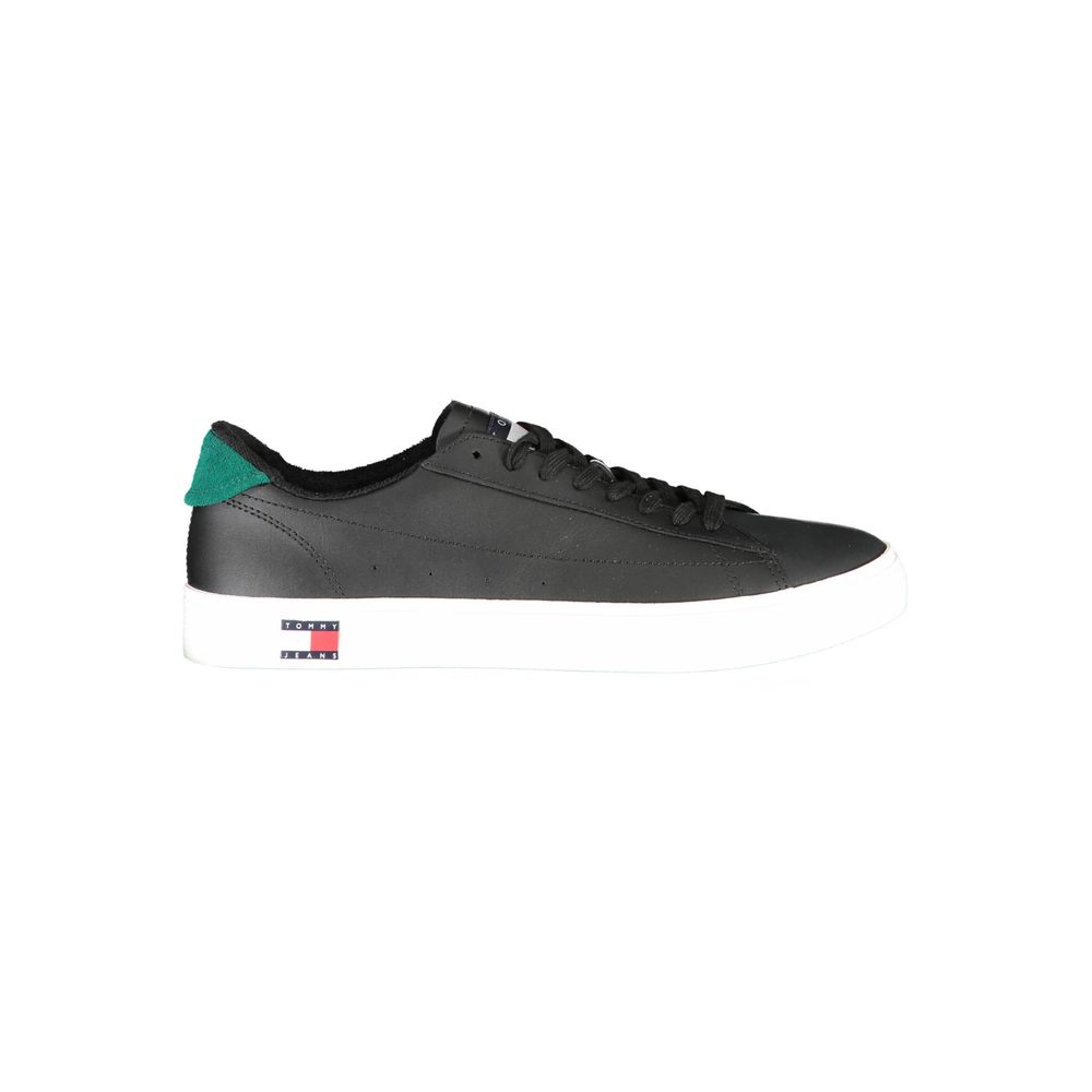 Schwarzer Polyester-Sneaker