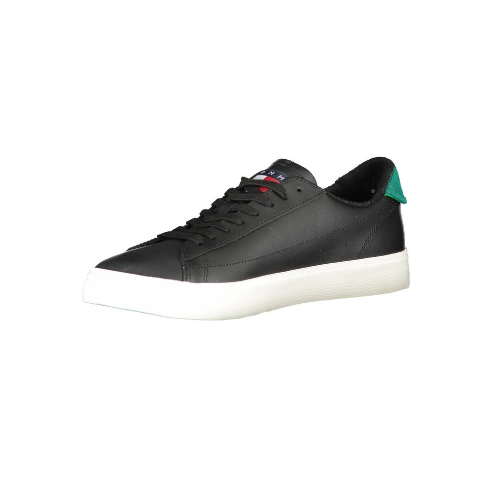 Schwarzer Polyester-Sneaker
