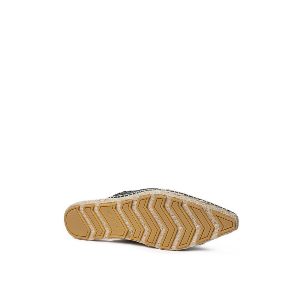 Espadrille en cuir vert