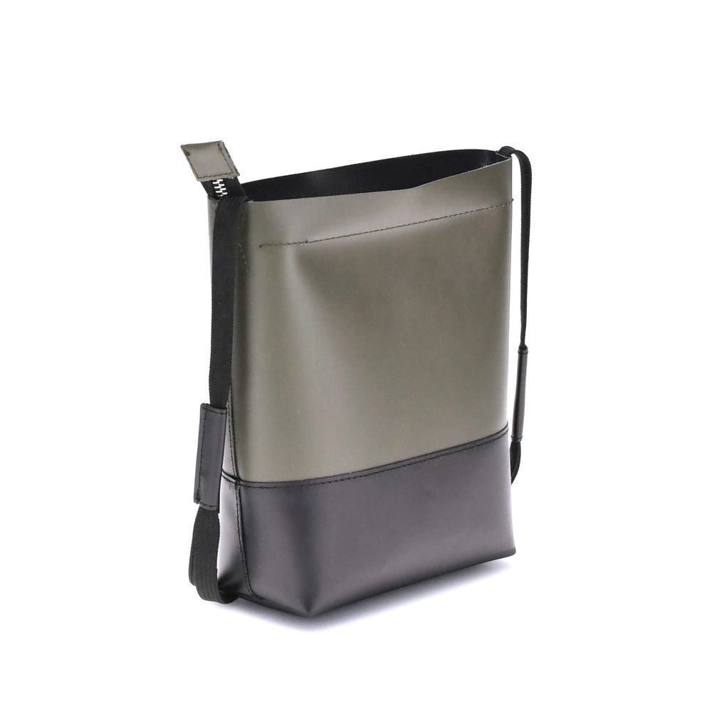 Bicolor Polyester Shoulder Bag