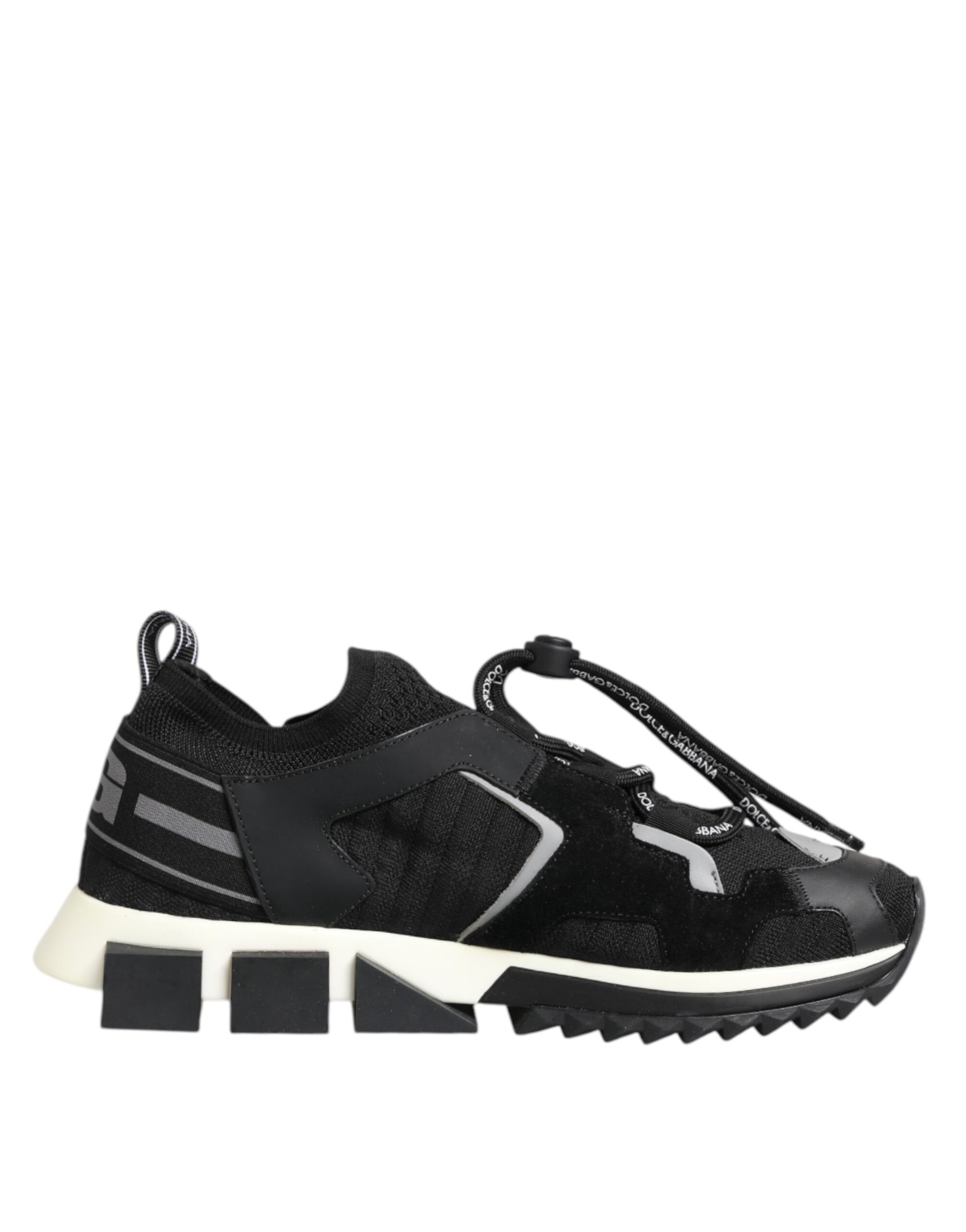 Black White Logo Sorrento Sneakers Shoes
