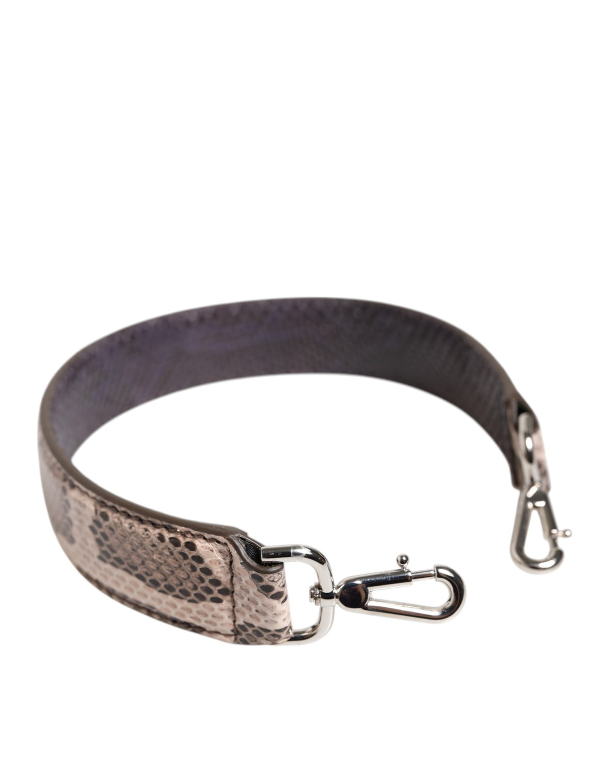 Beige Exotic Leather Handbag Accessory Shoulder Strap