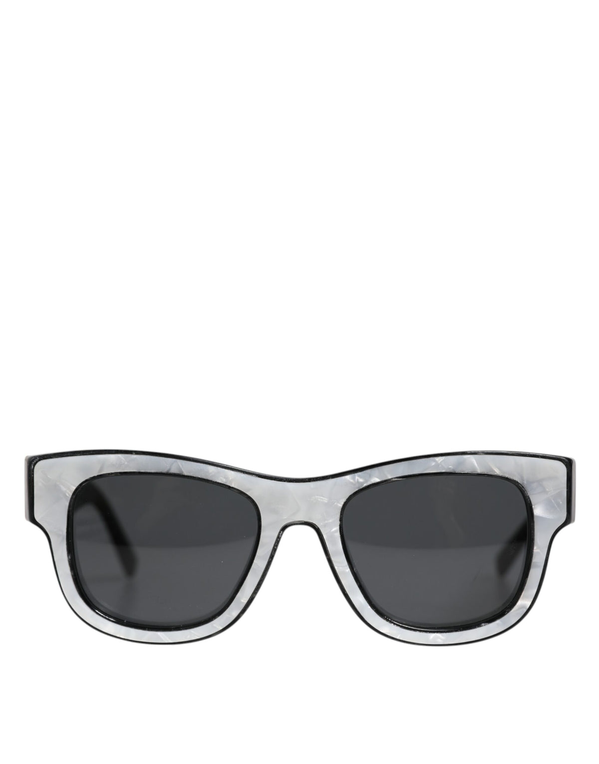 Pearl White Acetate Frame Domenico Deep Shades Sunglasses