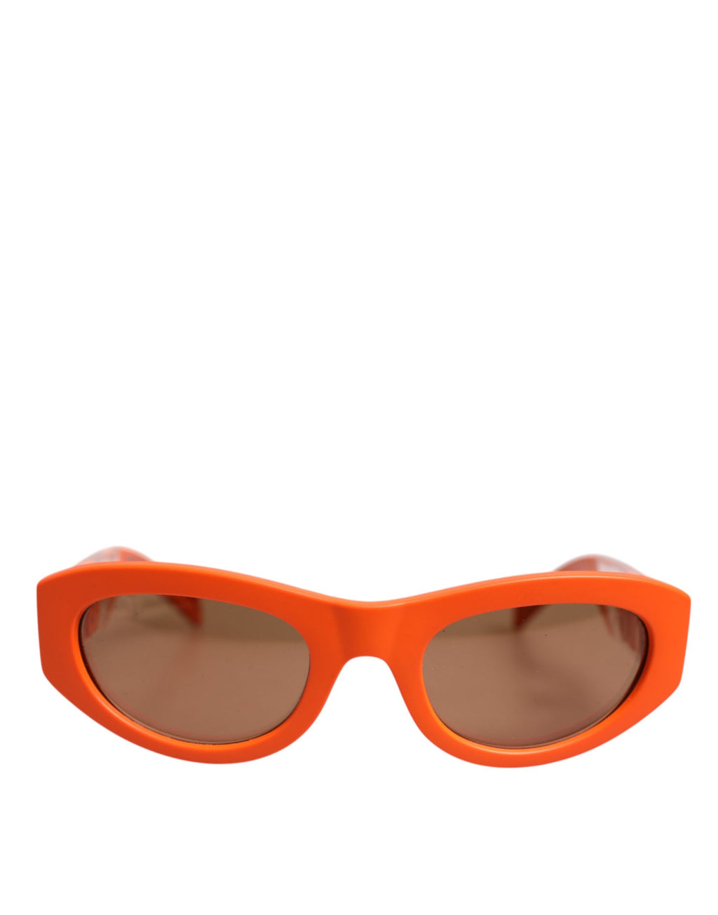 Orange Reborn To Live Oval Frame Logo Eyewear Sunglasses