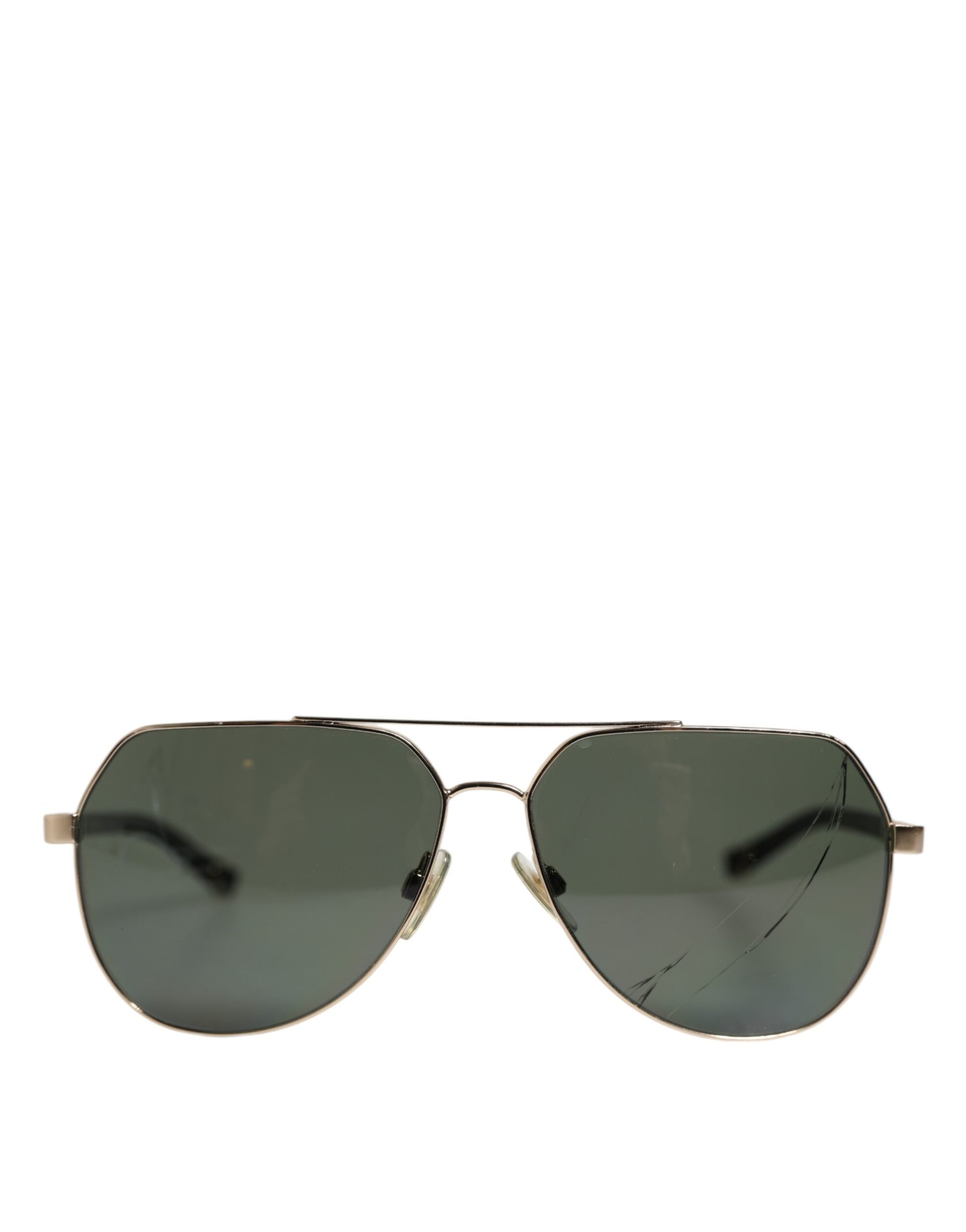 Black 18K Gold Plated Polarized Steel DG2133K Sunglasses