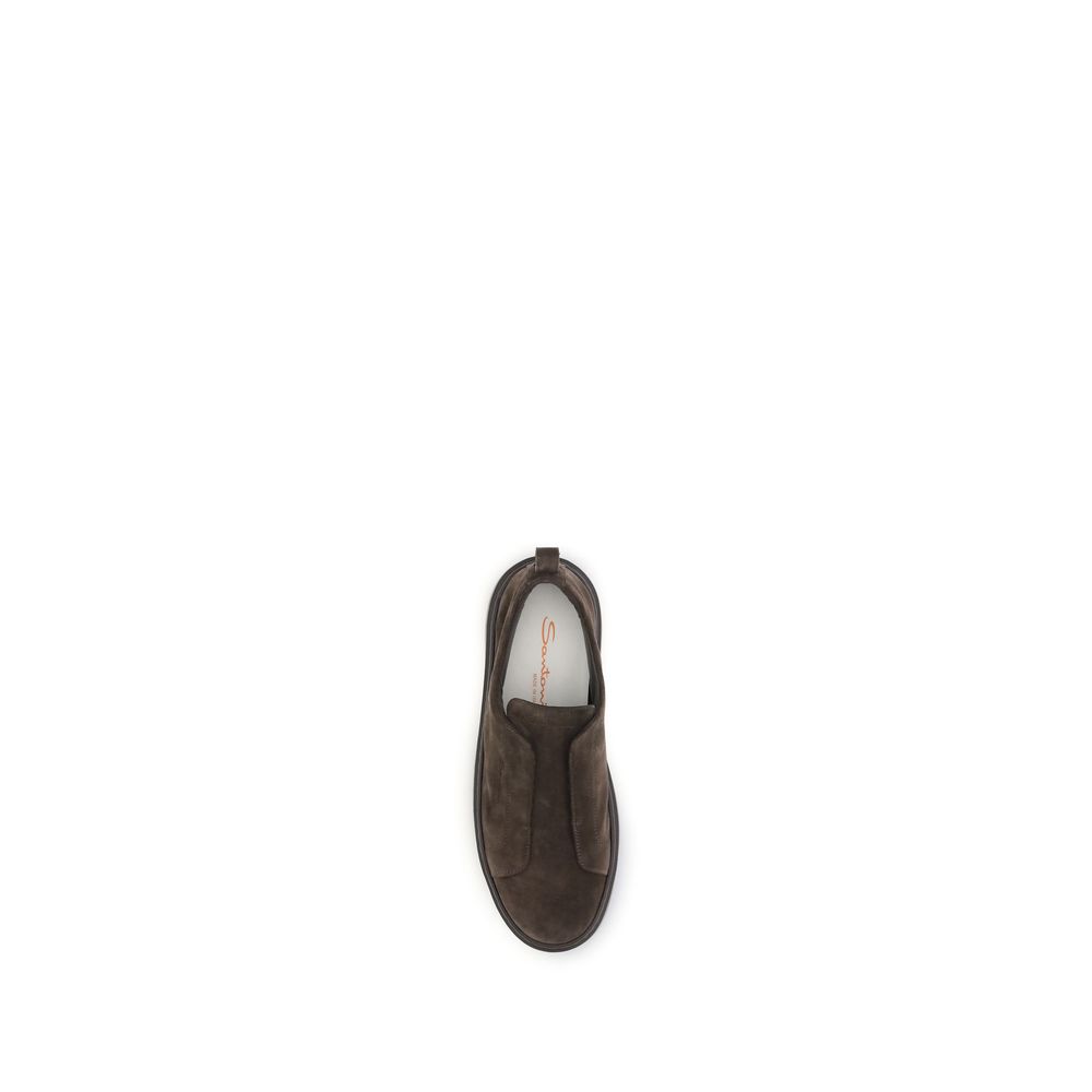 Brown Calf Leather Bos Taurus Low Top Sneakers