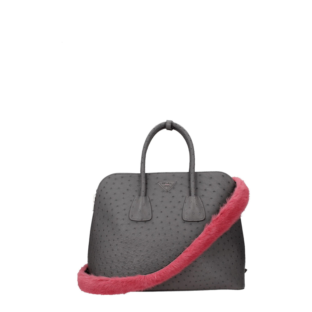 Pink Fur Shoulder Bag