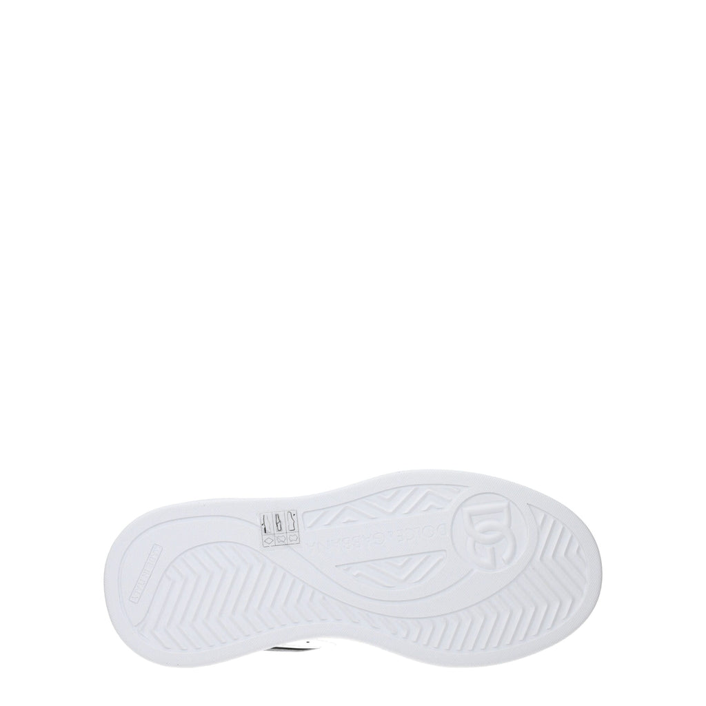 White Leather Low Top Sneakers