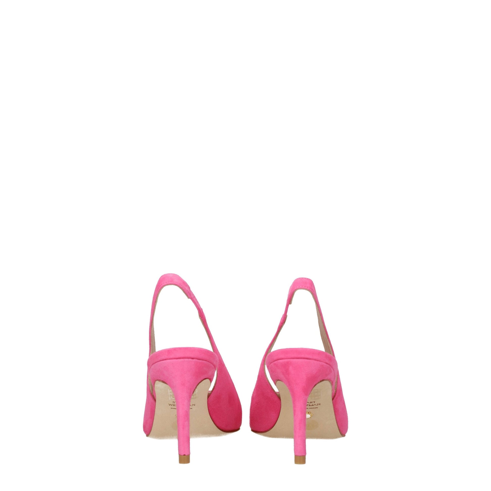 Pink Leather High Heel Pumps