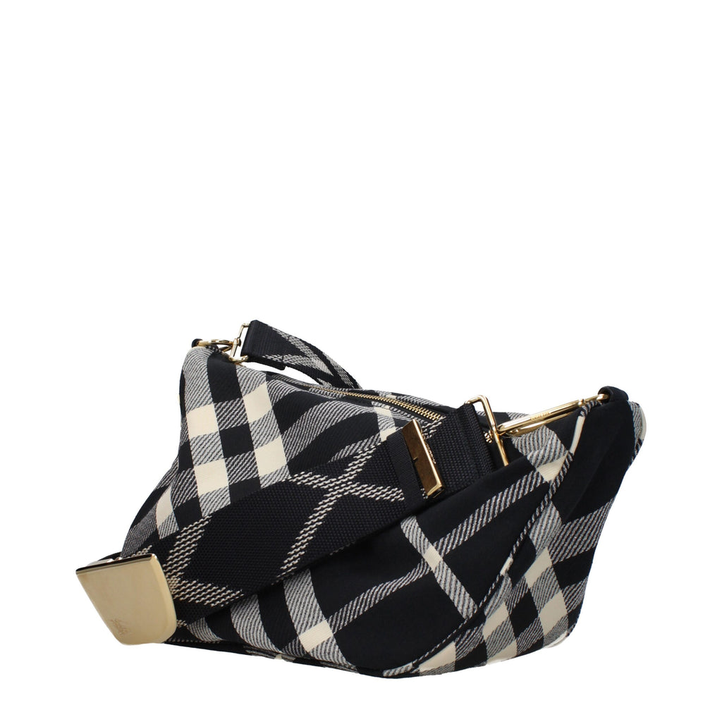 Black Fabric Crossbody Bag