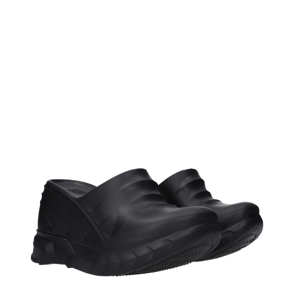 Black Cotton Slippers
